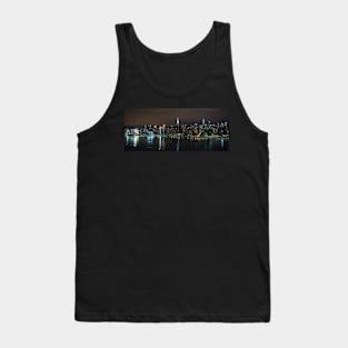 Manhattan skyline by night Tank Top